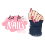 But First, Nails Pink Nail Polish Manicure Sticker