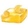 Butter Cheese Spread Melting Sticker 