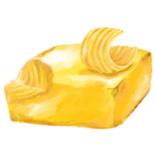 Butter Cheese Spread Melting Sticker 