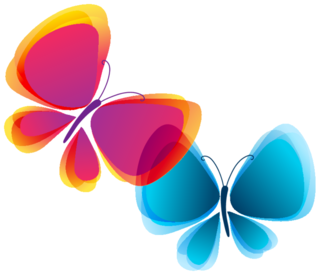 Butterflies In Love Eps10  Vector