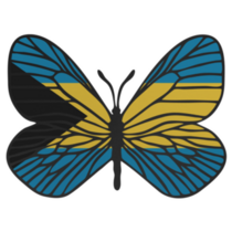 Butterfly Bahamas Sticker