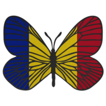 Butterfly Chad Flag Sticker