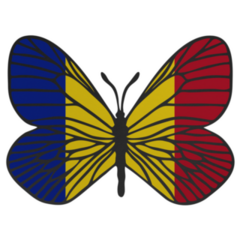 Butterfly Chad Flag Sticker
