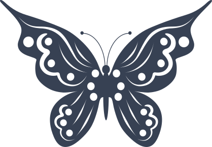 Butterfly Doily Sticker