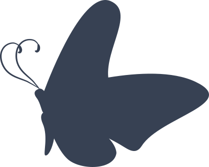 Butterfly Flying Silhouette Sticker