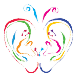 Butterfly Illustration With Ears Sticker