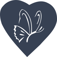 Butterfly In A Heart Sticker