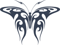 Butterfly In Flames Sticker