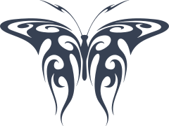 Butterfly In Flames Sticker