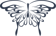 Butterfly Of Drips Sticker