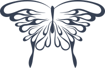 Butterfly Of Drips Sticker