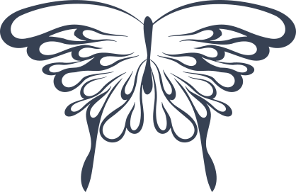 Butterfly Of Drips Sticker