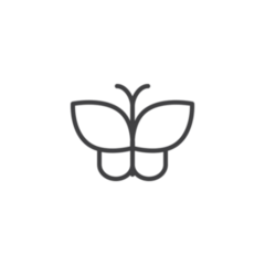 Butterfly Outline Transfer Sticker