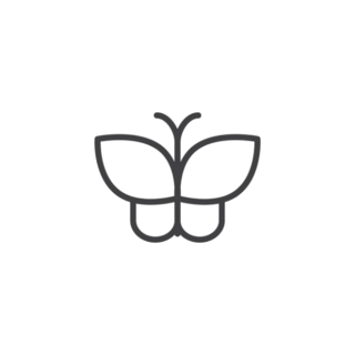 Butterfly Outline Transfer Sticker