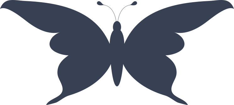 Butterfly Silhouette Sticker