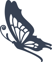 Butterfly To The Side Sticker