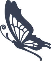 Butterfly To The Side Sticker