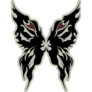 Butterfly Wings Tattoo Illustration Sticker