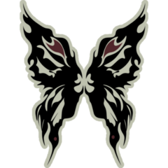 Butterfly Wings Tattoo Illustration Sticker