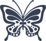 Butterfly With Antennas Sticker
