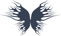 Butterfly With Flames Sticker