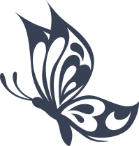 Butterfly With Hearts Sticker