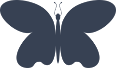 Butterfly With Large Wings Sticker