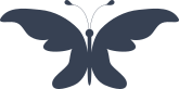 Butterfly With Larger Top Wings Sticker