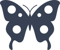 Butterfly With Six Dots Sticker