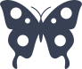 Butterfly With Six Dots Sticker