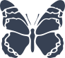 Butterfly With Squiggley Lines Sticker