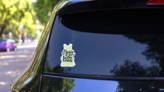 Buy Less Eco-Friendly Fashion Sticker on a Rear Car Window (New) example