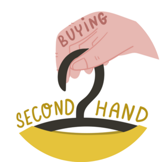 Buying Second Hand Thrift Fashion Sticker