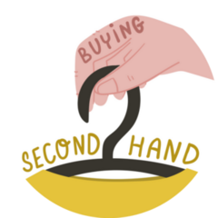 Buying Second Hand Thrift Fashion Sticker