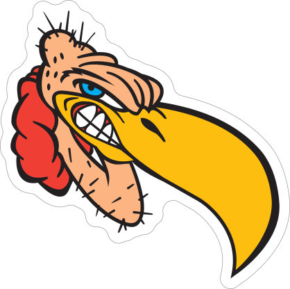 Buzzard Mascot Sticker