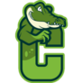 C Crocodile Initial Logo Sticker