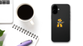 Caballero Mascot Sticker on a Phone (New) example
