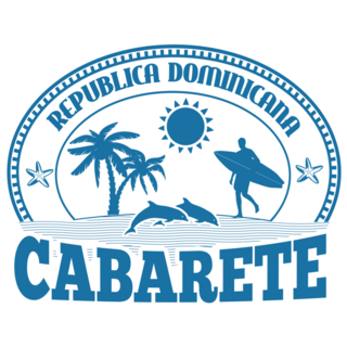 Cabarete Blue Stamp Sticker