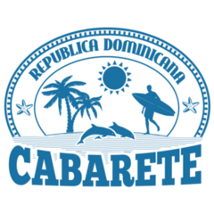 Cabarete Blue Stamp Sticker