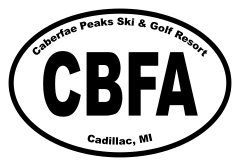 Caberfae Peaks Ski & Golf Resort Oval Sticker