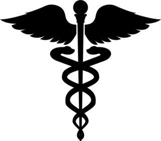 Caduceus Health Symbol Asclepiuss Wand Icon Sticker