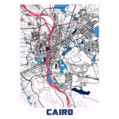 Cairo - Egypt Milktea City Map Sticker