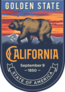 California Banner Sticker