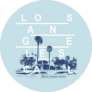 California Beach Illustration Los Angeles Sticker