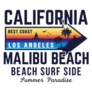 California Beach Surf Side Sticker
