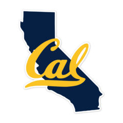 California Golden Bears State Shape NCAA Sticker