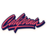 California Handstyle Lettering Sticker