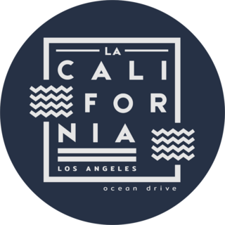 California, Los Angeles Circle Sticker
