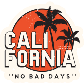 California No Bad Days Sticker
