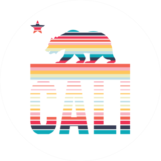 California Rainbow Sticker